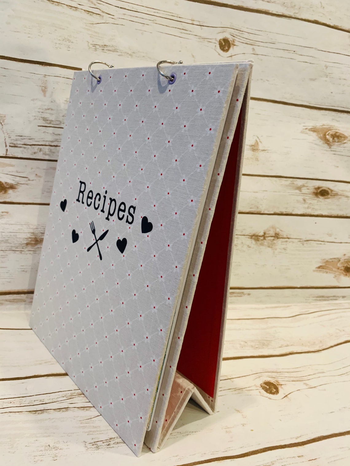 Vertical Recipe Keeper Recipe Flip Stand Recipe Stand Up Etsy