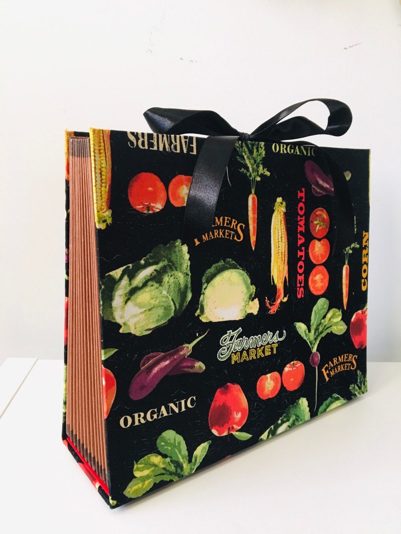 Recipes accordion folder Expandable accordion recipe file Etsy