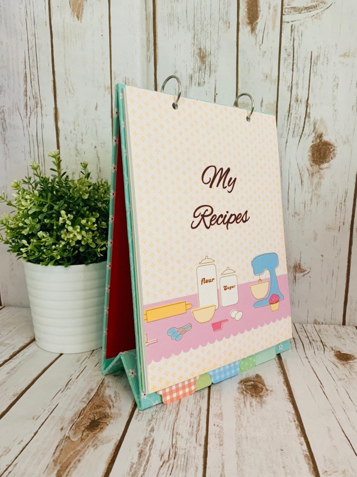 Vertical Recipe Keeper Recipe Flip Stand Recipe Stand up Etsy