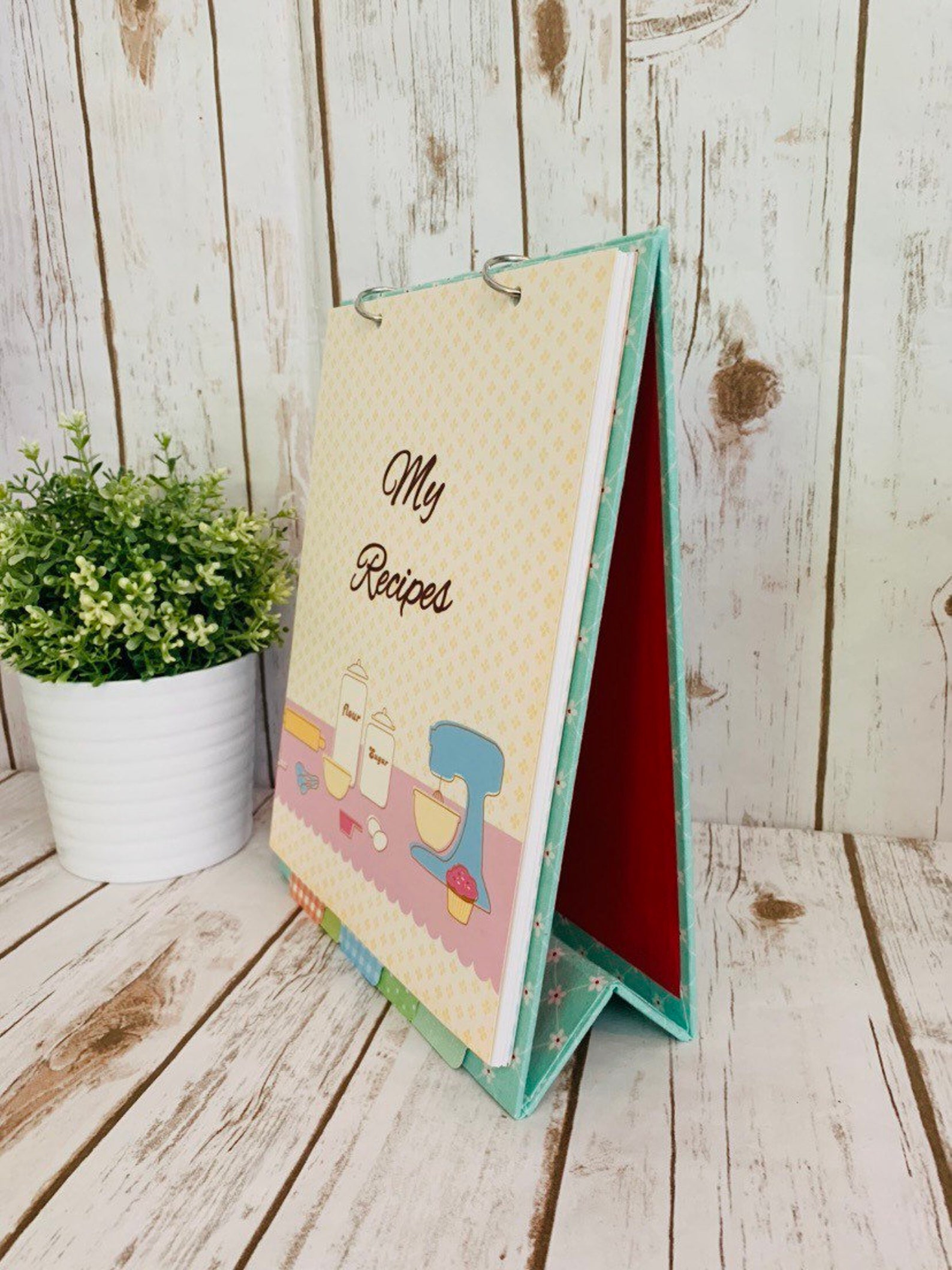 Vertical Recipe Keeper Recipe Flip Stand Recipe Stand up Etsy