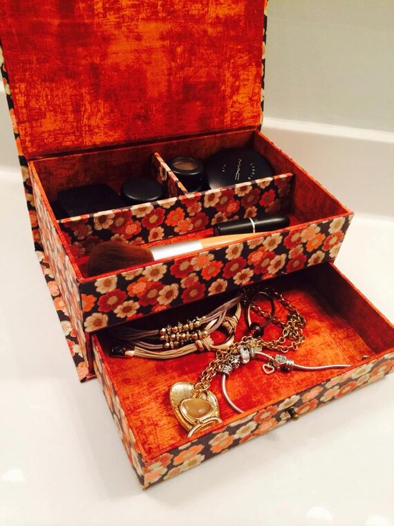 Makeup Organize Makeup Box Makeup Box Organize Drawer Etsy