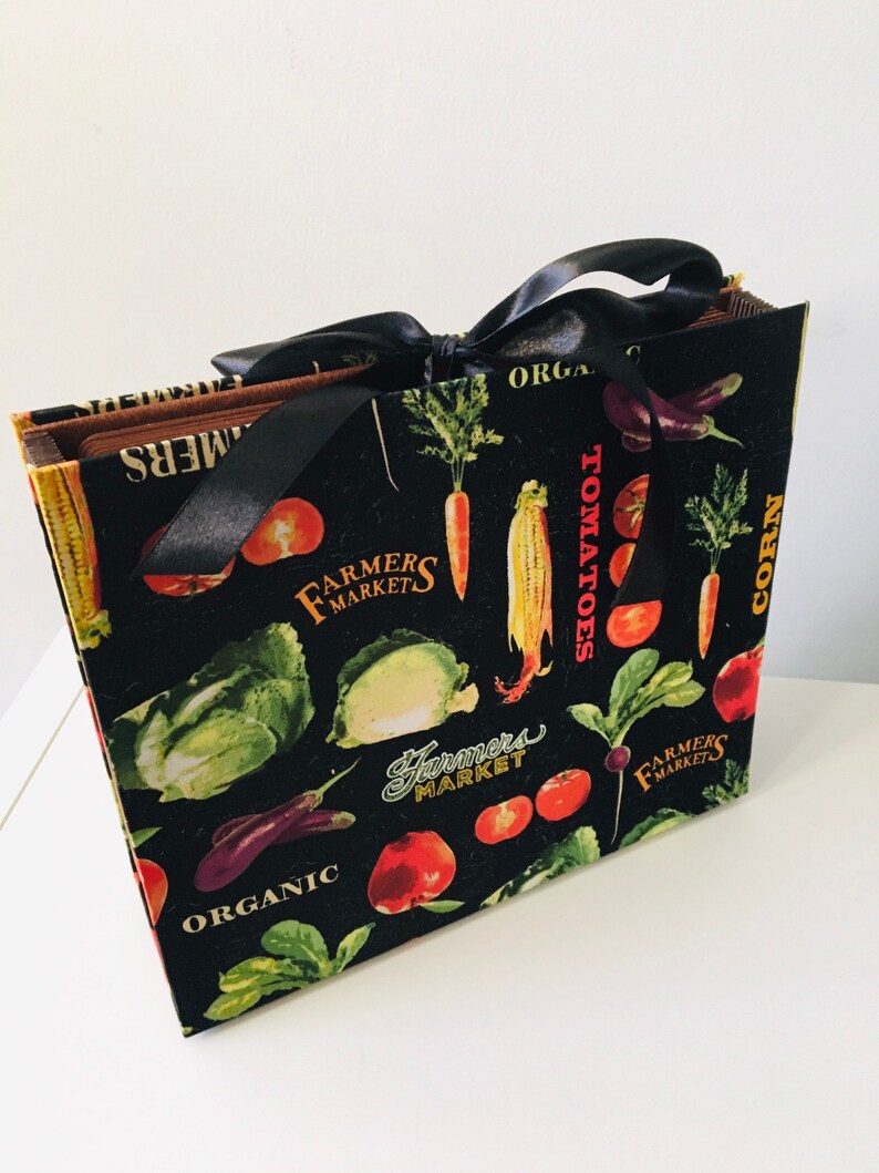 Recipes accordion folder Expandable accordion recipe file Etsy