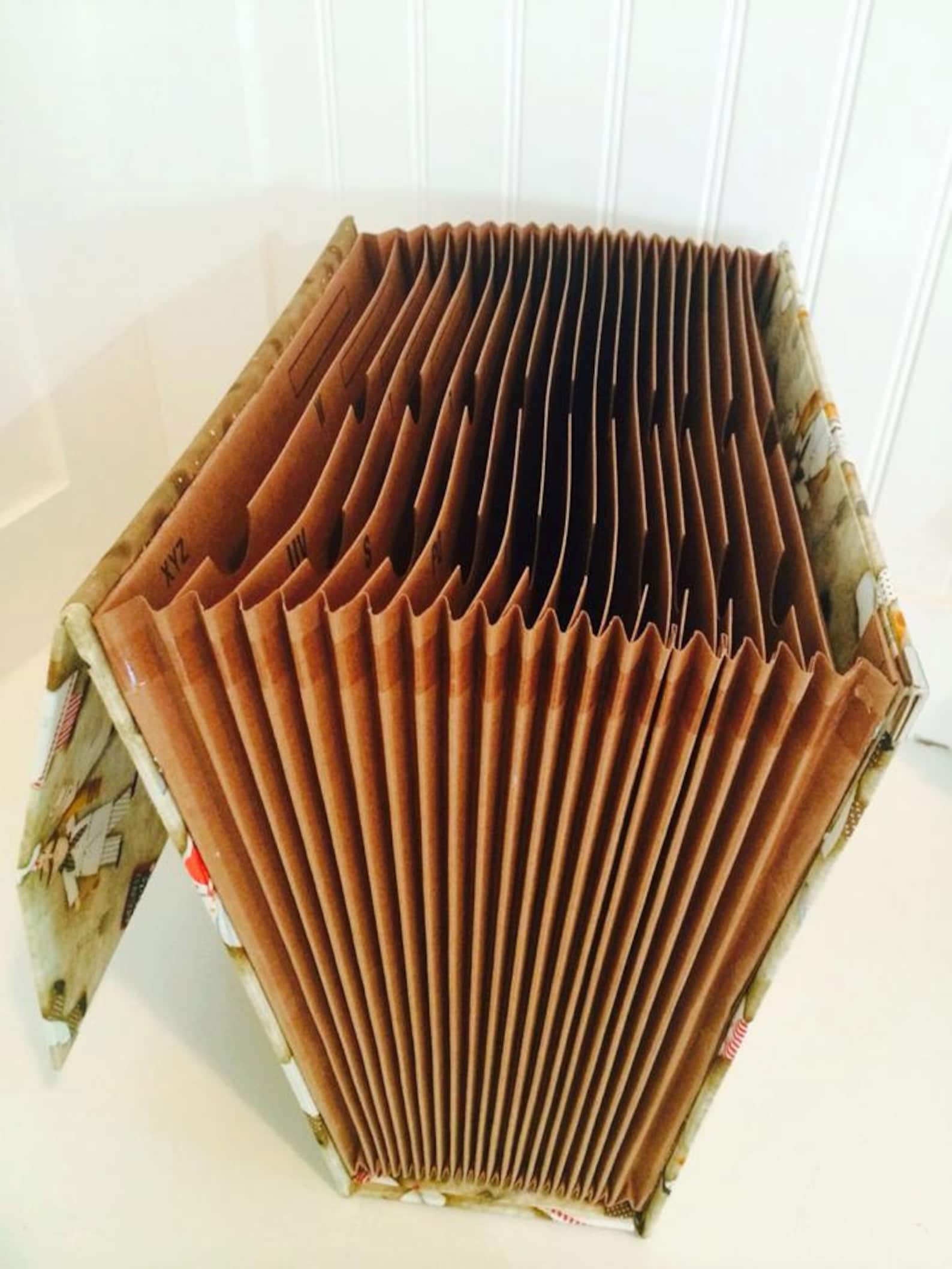 Expandable accordion recipe file Featured Sections Bills Etsy