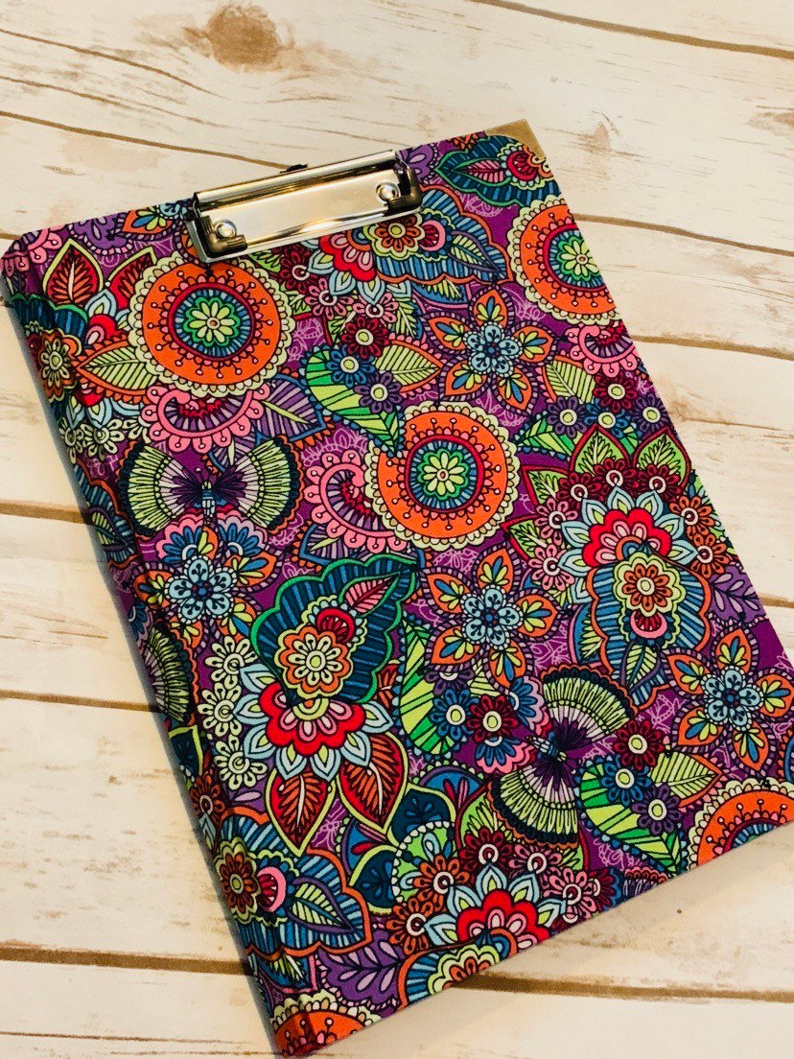 Padfolio clipboard with memo pad Clipboard Padfolio Padfolio Etsy