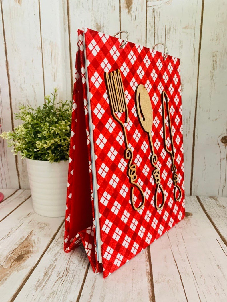 Vertical Recipe Keeper Recipe Flip Stand Recipe Stand up Etsy
