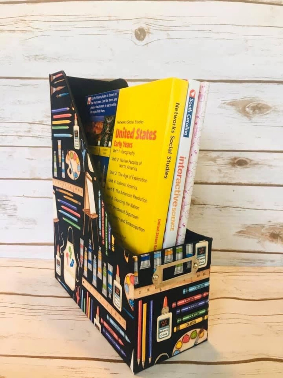 Magazine File Holder Magazine Holder File Holder Desk Etsy