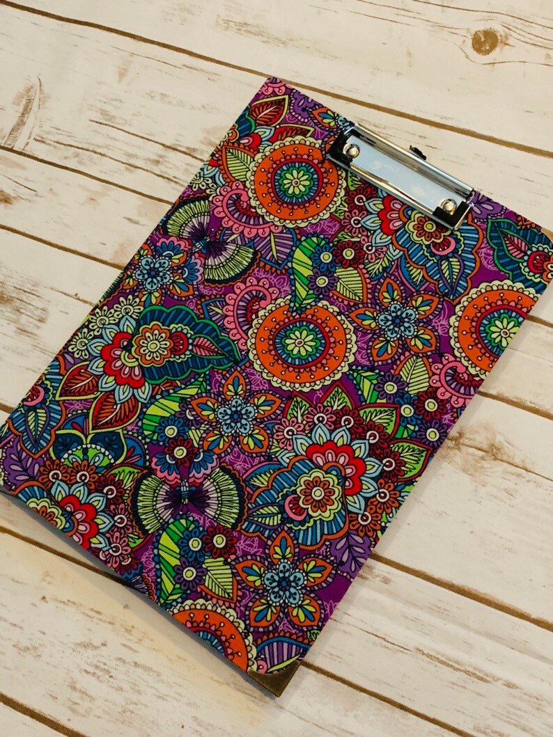 Padfolio clipboard with memo pad Clipboard Padfolio Padfolio Etsy
