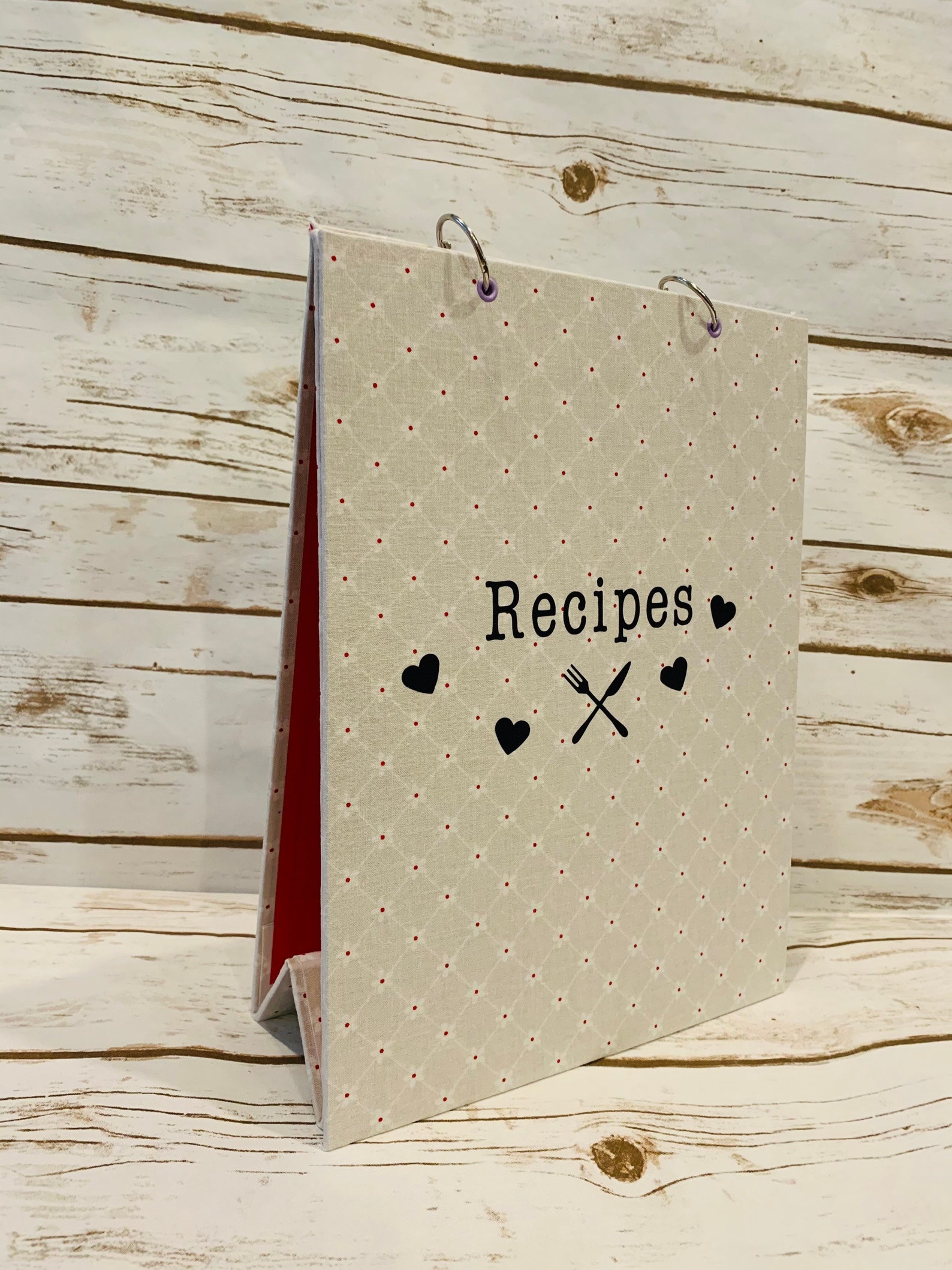 Vertical Recipe Keeper Recipe Flip Stand Recipe Stand Up Etsy