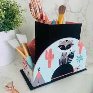 Desk Organizer, Desk Caddy, Desk Pad, Floral Decor, Desk Set, Floral Desk Organizer, Floral Desk Set, office decor