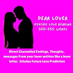 Caro Amante Leitura de Amor Psíquico, Leitura de Médium Psíquico, Carta de Amor Canalizada do Seu Amante. Revela Sentimentos e Pensamentos Exatos, Futuro