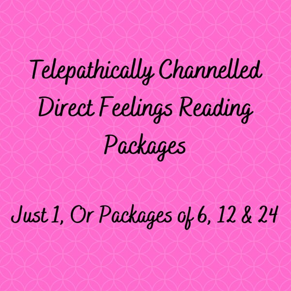 Telepathic Messages From Your Lover Or Ex Lover -Direct Feelings Psychic Reading Packages - Choose From The Drop Down Menu