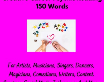 Creative Career Psychic Reading For Musicians, Singers, Dancers,  Artists, Content Creators, Social Media Influencers & More-