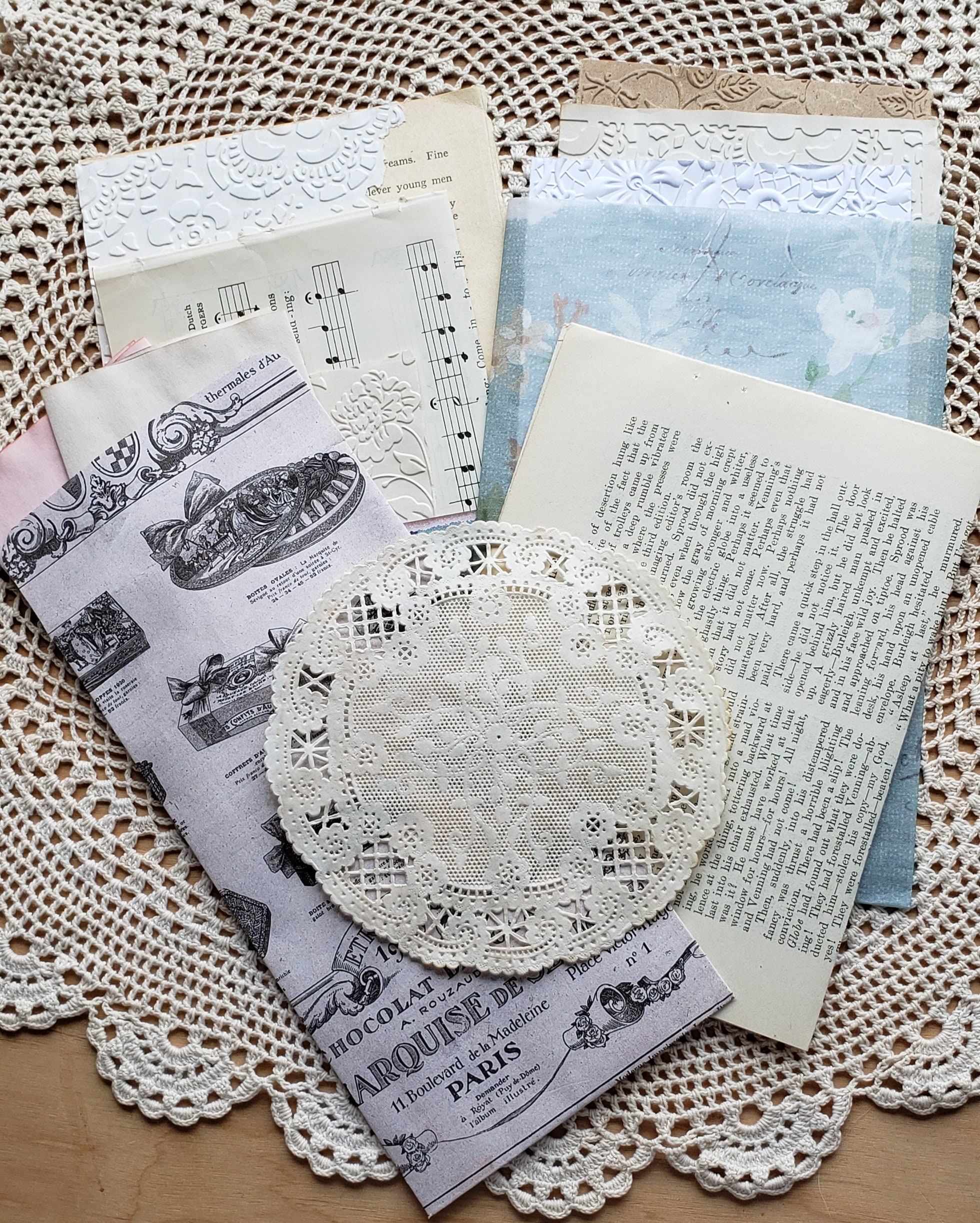 Paris Chocolate Ephemera Kit Junk Journal Shabby Chic - Etsy