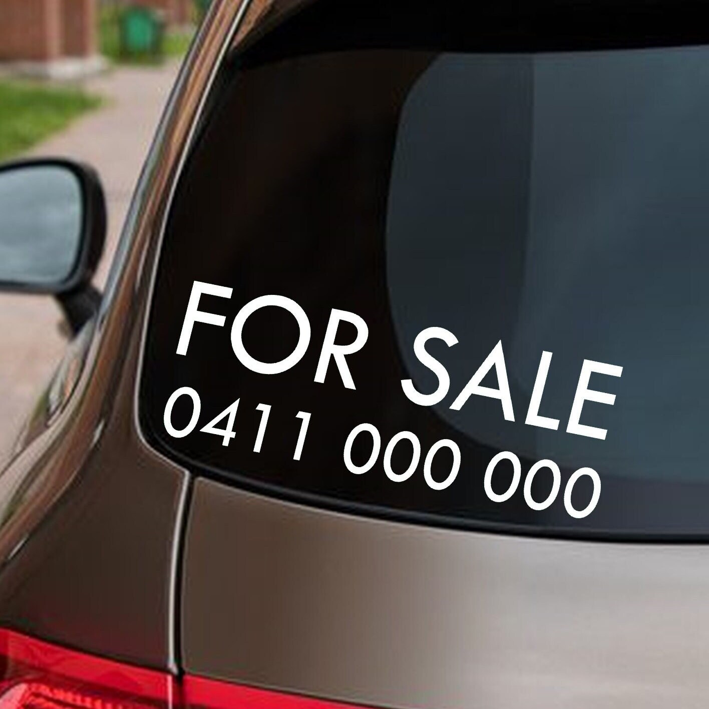 Custom Vinyl Decal Sticker With Phone Number – 20