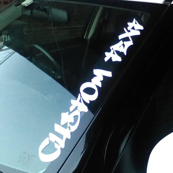 Custom Windscreen Personalised Message Decal Sticker 510mm X Etsy Custom Windscreen Personalised Message Decal Sticker 510mm X Etsy