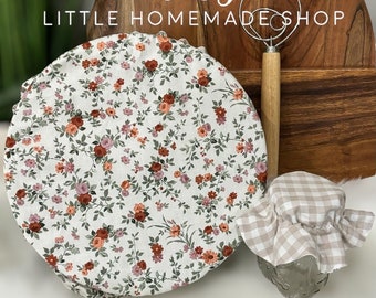 Decorative Bowl and Mason jar cover set or individual