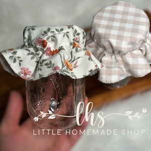 Mason Jar Topper - 1 Topper- Reversible - Sourdough Starter Cover - Etsy