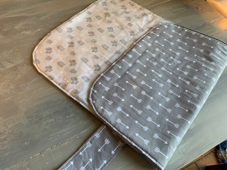 Travel changing pad portable changing pad arrows cactus compact stylish gender neutral