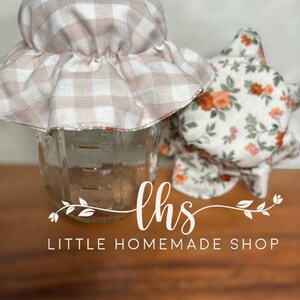 Mason Jar Topper - 1 Topper- Reversible - Sourdough Starter Cover - Etsy