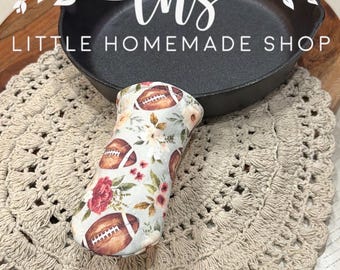 Handmade Cast Iron Handle Cover: Quilted Cotton Handle Holder
