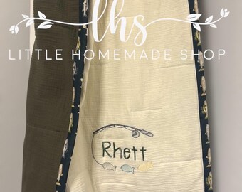 Personalized Muslin Baby Blanket: Double Gauze Receiving Blanket