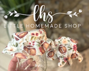Fall Football Mason Jar Topper/ sourdough starter cover