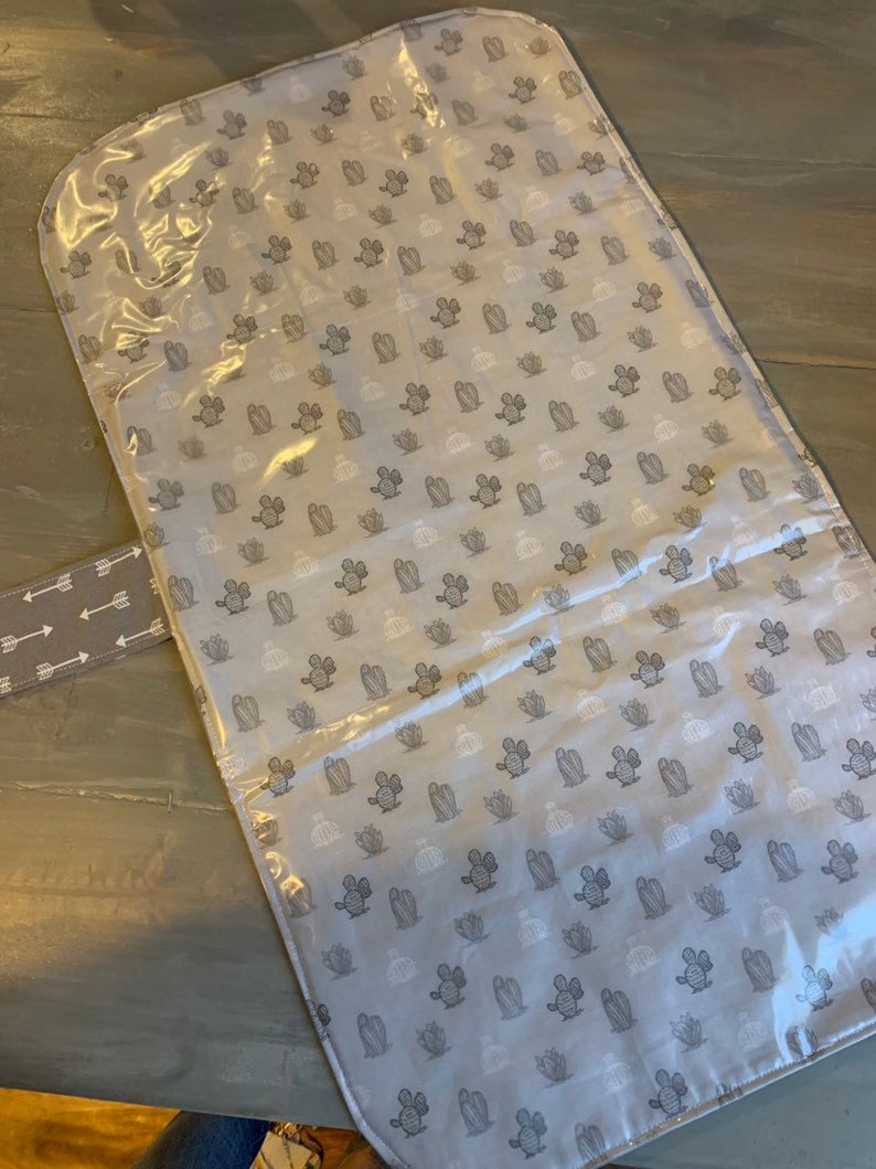 Travel changing pad portable changing pad arrows cactus compact stylish gender neutral