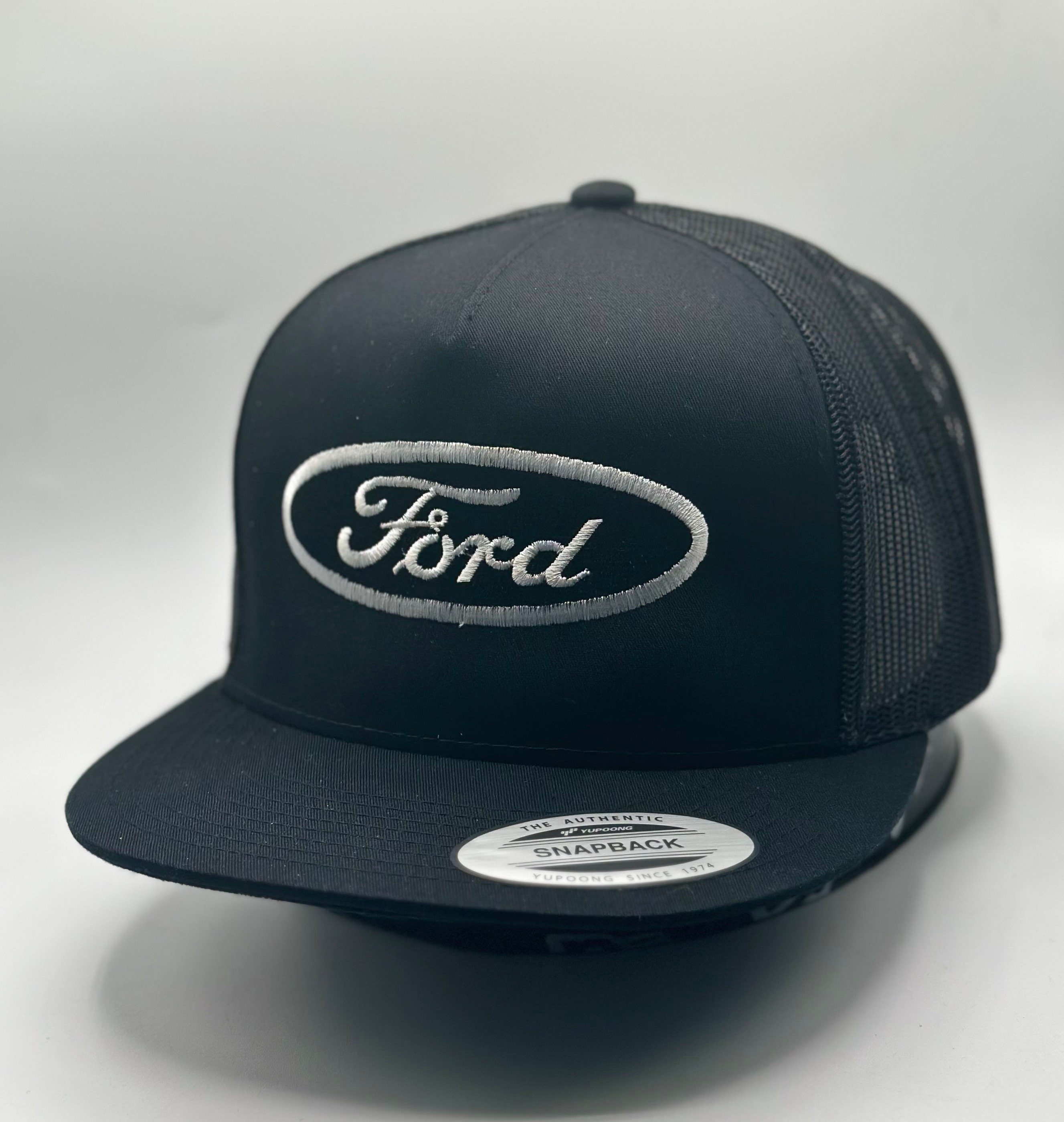 Ford Hat Ford Logo Patch Vintage Trucker Hat Black Yupoong - Etsy