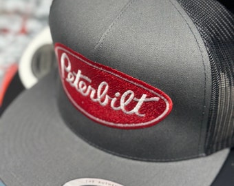 Cappello Camionista Peterbilt Diesel - Berretto Piatto Yupoong, Uno Size, Nero - Foto 3