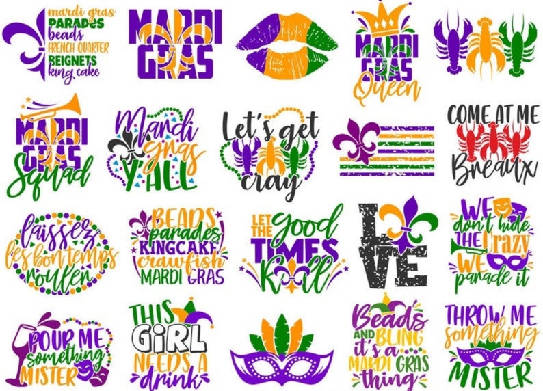 mardi gras catch phrases