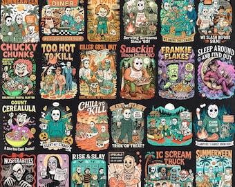 Retro Horror Movie Character T-Shirt, Halloween Tee