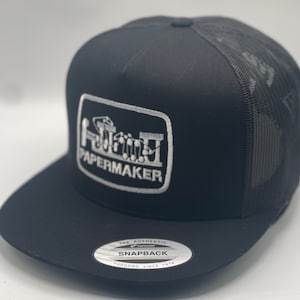 Papermaker cap hat trucker to match Jordan’s shirts af1 black white