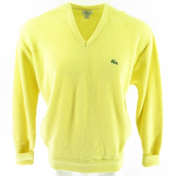 lacoste yellow sweatshirt