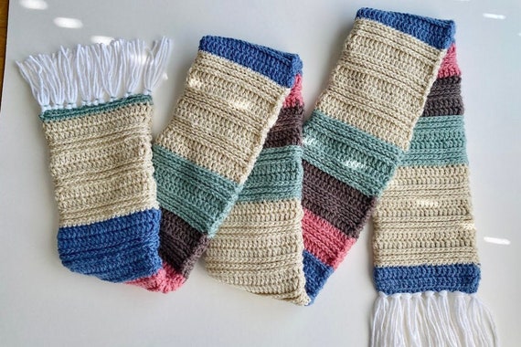 CROCHET PATTERN - Hogwarts Legacy Inspired Wizard House Scarf 