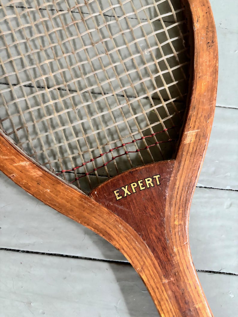 RARE 1920s Antique EXPERT Tennis Racket E. Kent - Etsy