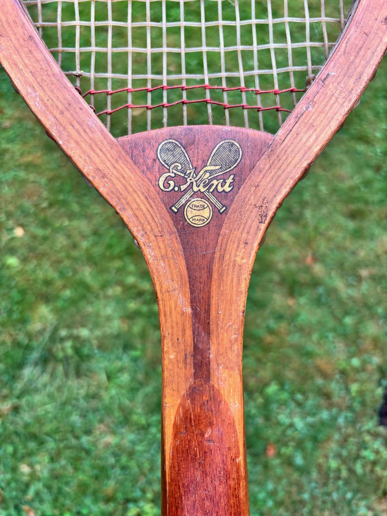 RARE 1920s Antique EXPERT Tennis Racket E. Kent - Etsy
