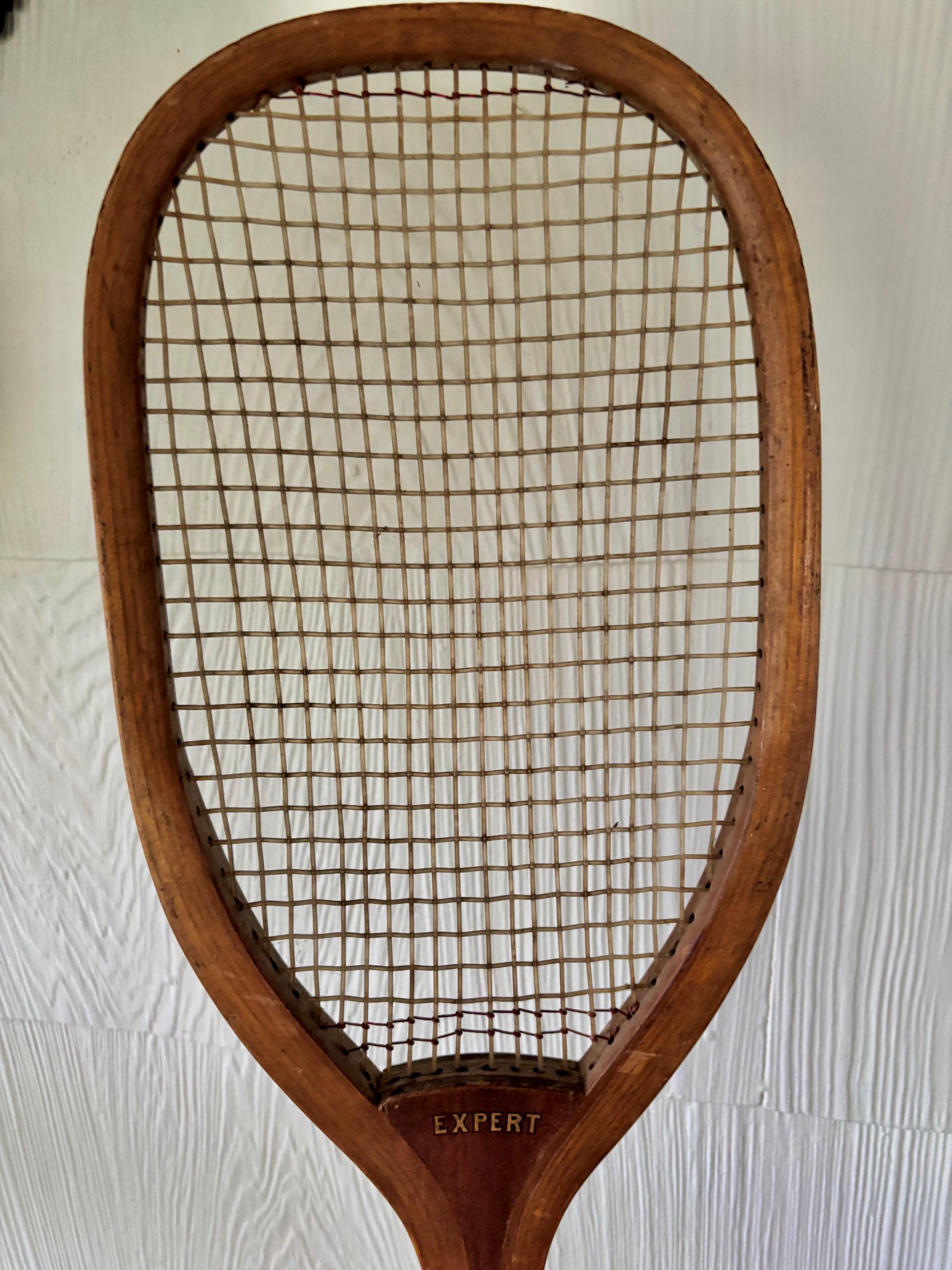 RARE 1920s Antique EXPERT Tennis Racket E. Kent - Etsy