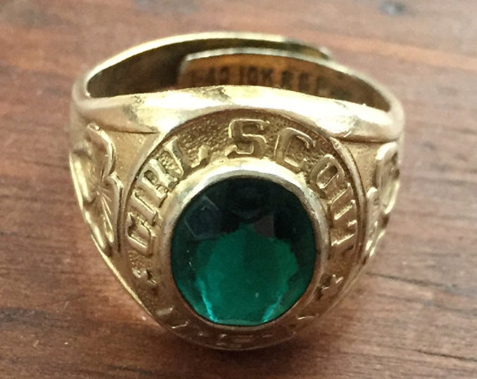 Girl Scout Ring Gold Filled 10K Etsy