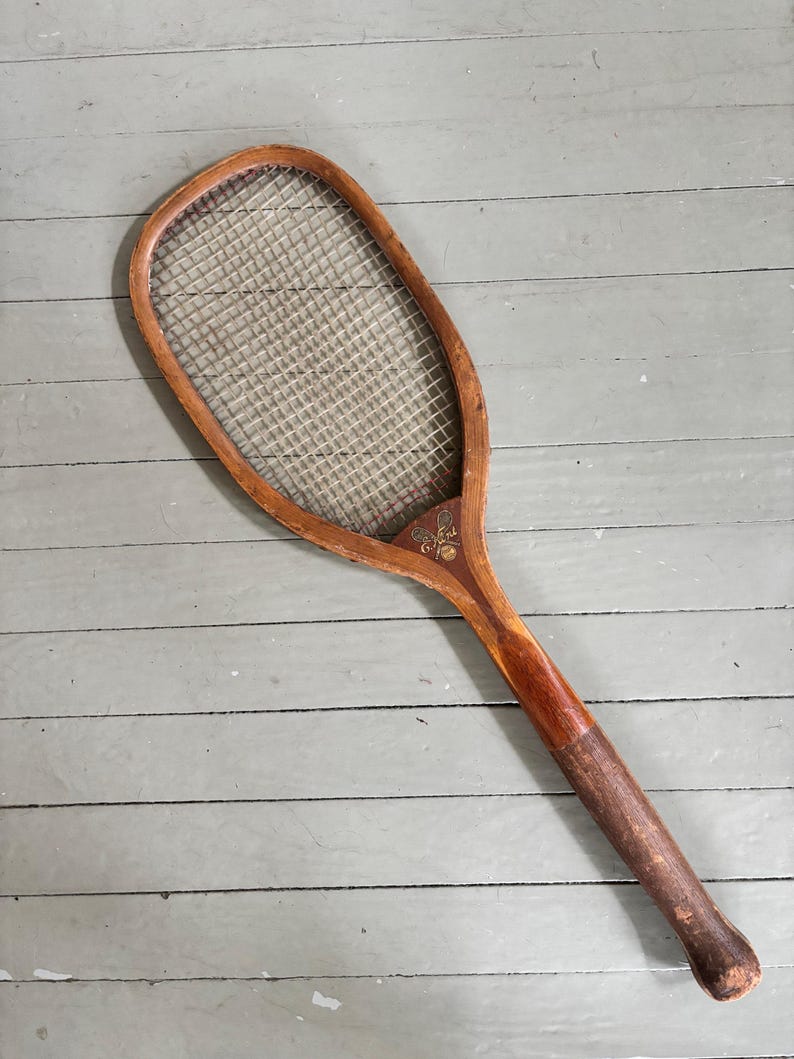 RARE 1920s Antique EXPERT Tennis Racket E. Kent - Etsy
