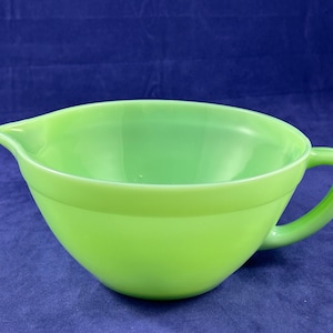 Vintage Anchor Hocking Fire-King Jade-ite Batter Bowl, mid 1940s to early 1970s