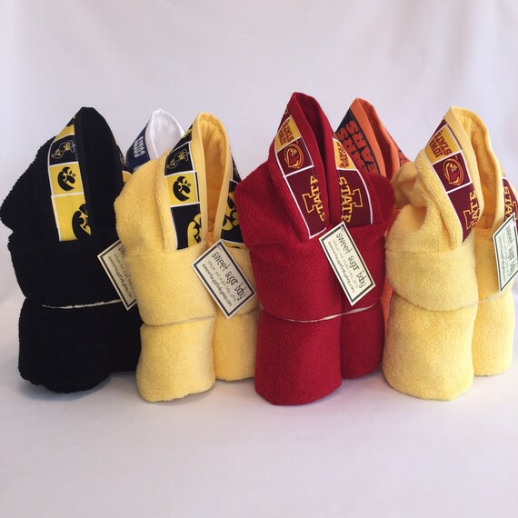 NCAA College Hooded Bath Towel CHOOSE your TEAM Etsy