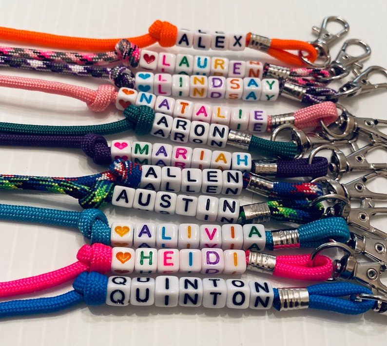 Personalized Custom Name Lanyard Etsy