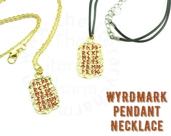 Throne of Glass WYRDMARK Pendant Necklace, TOG S.J. Maas Jewelry, Terrasen Aelin Rowan Gifts, Fae YA Fantasy Necklace, Officially Licensed
