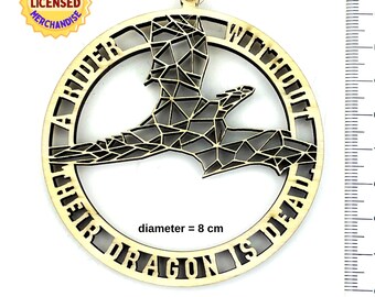 Officieel gelicentieerde vierde vleugel draakruiter houten ornament | Rebecca Yarros-merchandise