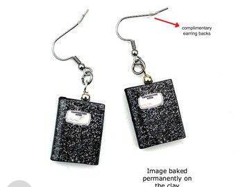 Miniature Composition Notebook Earrings | Teacher Appreciation Gift, Book Lover Jewelry