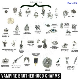 VAMPIRE BROTHERHOOD Charms, BDB Lesser Collection, Vampire Party Favors ...