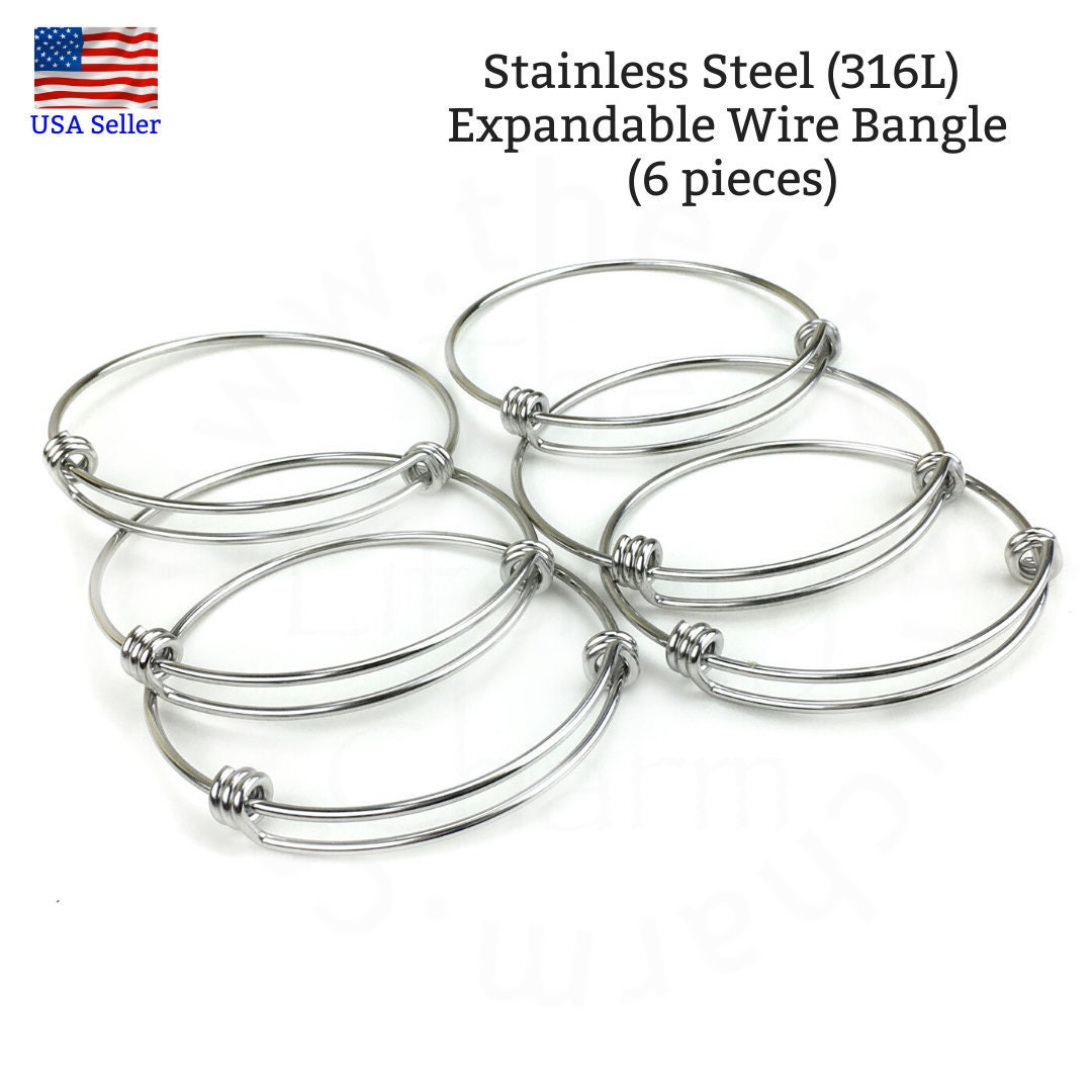 Bastex Bracelet Blanks for Stamping and DIY Jewelry Making. 5/8â€ x 6â€ inch Blank Made of 14 Gauge Stainless Steel. Pack, Stainless Steel