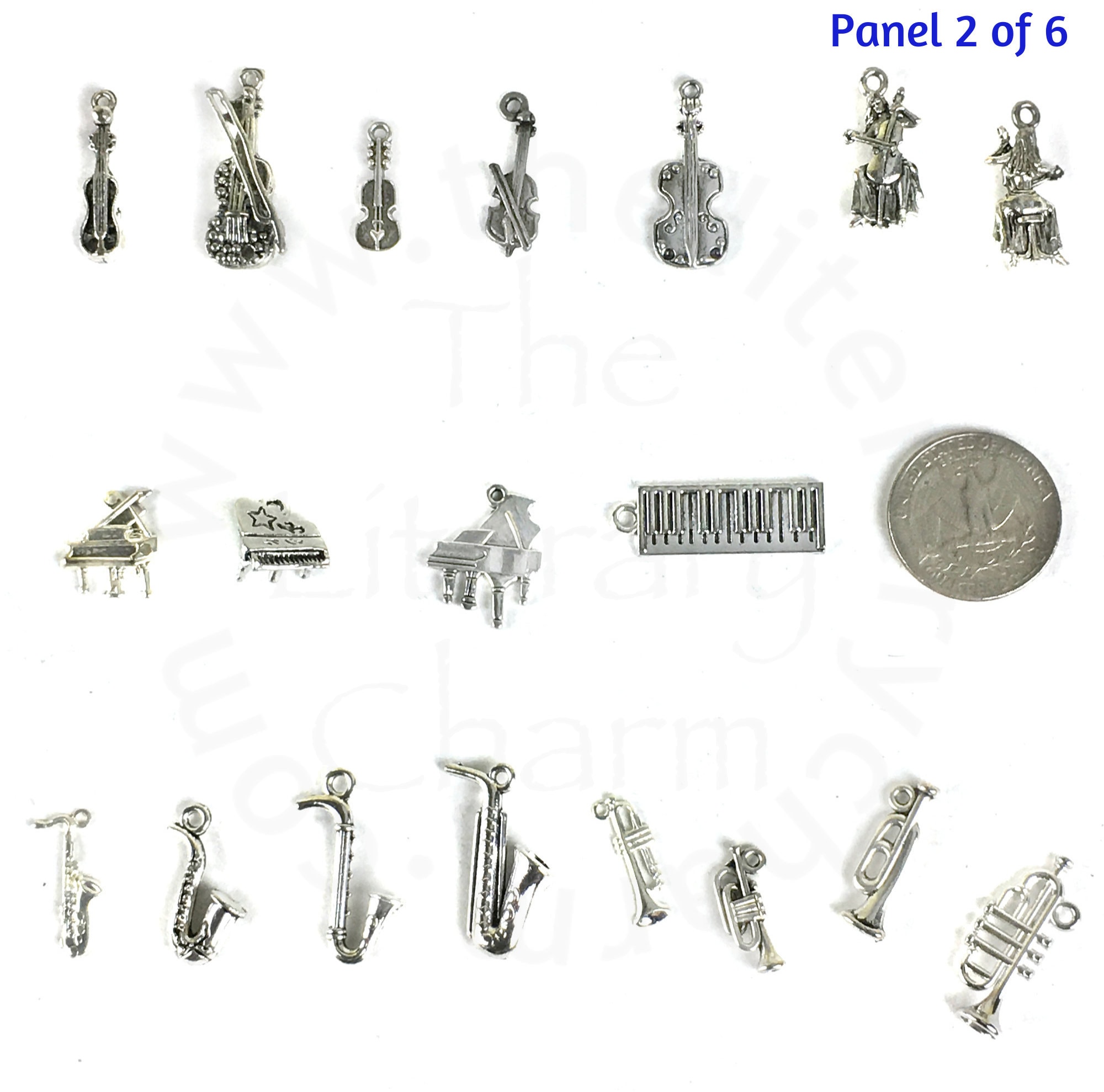 MUSICAL INSTRUMENT CHARMS Marching Band Charms Orchestra Etsy