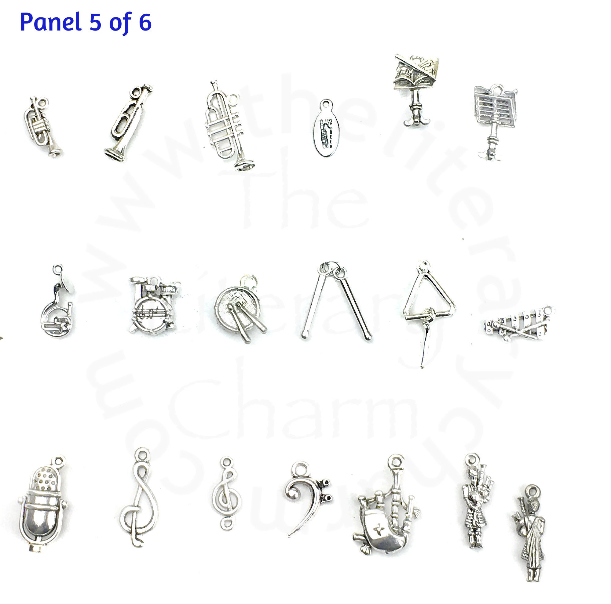 MUSICAL INSTRUMENT CHARMS Marching Band Charms Orchestra Etsy