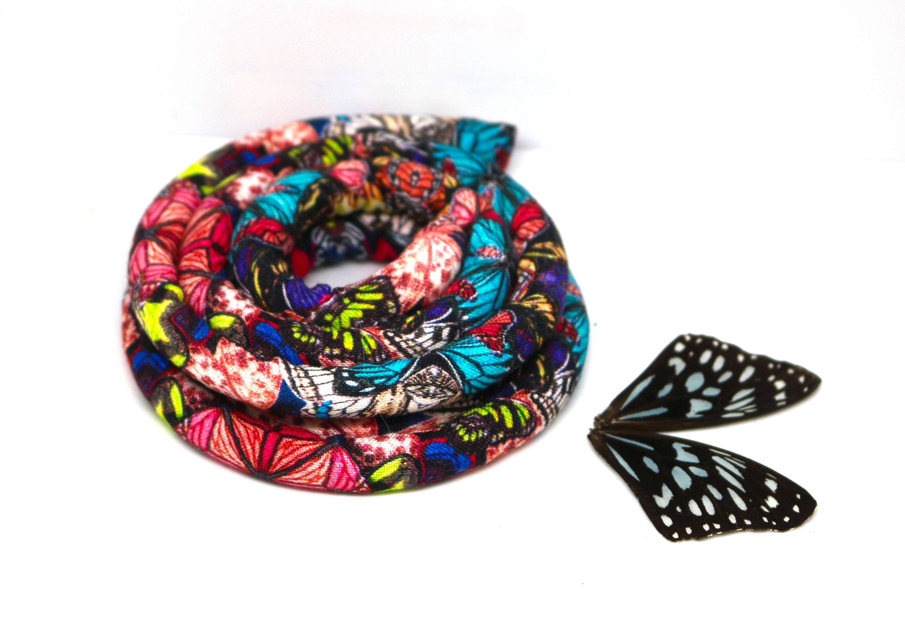 SPIRALOCKS® ORIGINAL Bendable Dread Tie. Butterfly Fantasy' Vegan ...